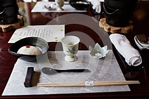 Tofu Kaiseki course in Kyoto, Japan