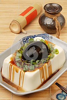 Tofu with preserved eggs