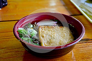 Tofu Ramen or ramen with bean curd japan