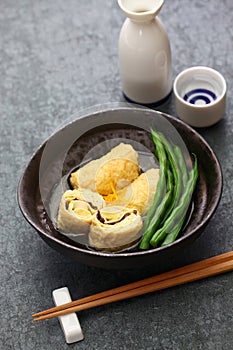 Tofu skin dish, Japanese vegetarian food