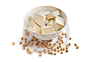 Tofu and soy beans