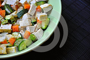 Tofu and vegetables