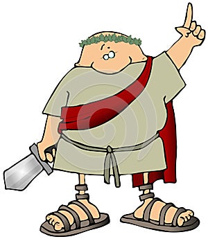 Toga Man With A Sword photo