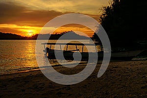 Togean Islands at sunset. Indonesia.