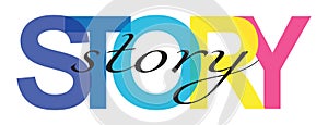 Story colorful letters