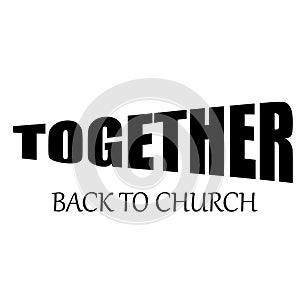 Together back to Church text