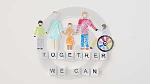 together we can help concept. High quality photo