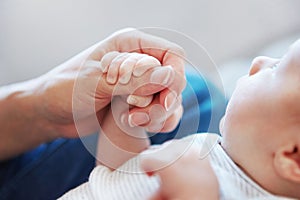 Always together. Closeup shot of a mother holding her newborn baby.