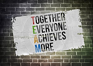 Together Everyone Achieves More photo