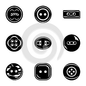 Toggle icons set, simple style