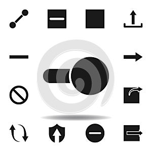 toggle power on icon. set of web illustration icons. signs, symbols can be used for web, logo, mobile app, UI, UX
