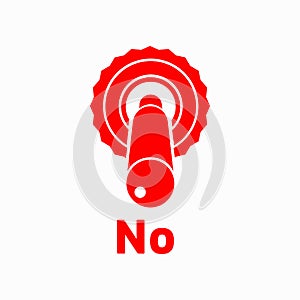 Toggle switch button icon, simple style