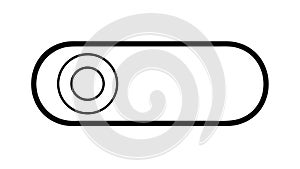 Toggle Switch Button On Off, User Interface Control Vector Icon vector design Generative AI