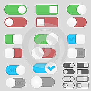 Toggle switch buttons pack.