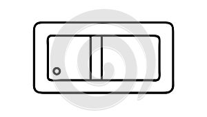Toggle Switch Icon: On Off, Control Digital Interface, vector design Generative AI