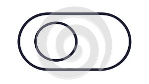 Toggle Switch On Off Control Outline, vector design Generative AI