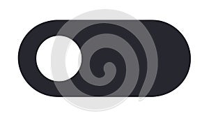 Toggle switch off icon for inactive settings and disabled features, vector design Generative AI