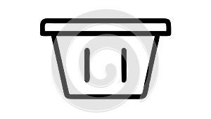 Toggle switch OFF position vector icon, interface control, vector design Generative AI