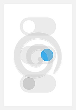 Toggle switch UI elements kit