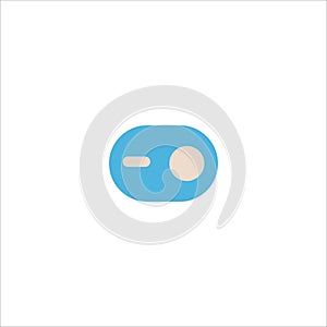 Toggle switches button icon flat vector logo design trendy