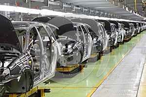 Row of new bodies for Lada Kalina at Avtovaz factory