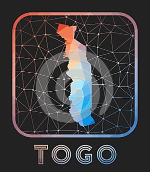 Togo map design.