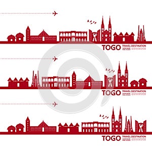 Togo Blue travel destination vector illustration photo