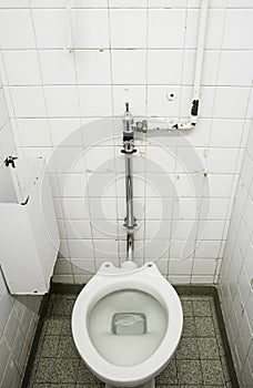 Toilet in bathroom photo
