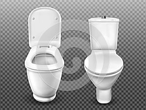 Toilet bowl for bathroom, restroom, modern WC