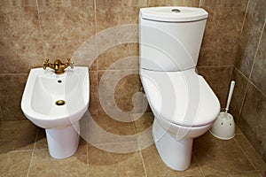 Toilet bowl and bidet