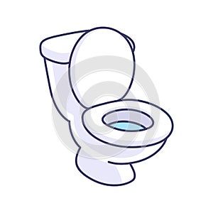 Toilet bowl cartoon drawing