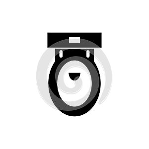 Toilet bowl icon vector illustration template design trendy