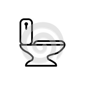 Toilet bowl icon vector illustration template design trendy