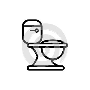 Toilet bowl icon vector illustration template design trendy