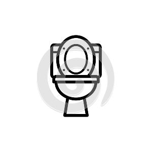 Toilet bowl icon vector illustration template design trendy