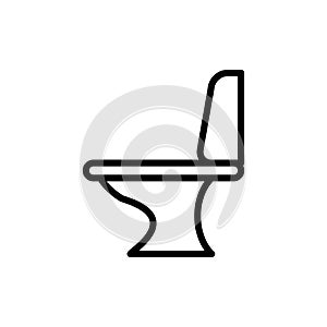 Toilet bowl icon vector illustration template design trendy