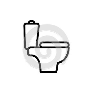 Toilet bowl icon vector illustration template design trendy
