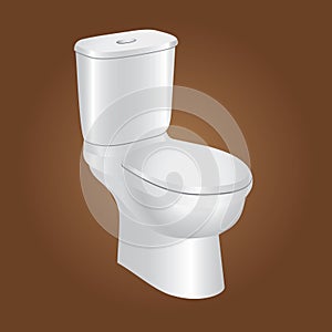 toilet bowl. Vector illustration decorative design