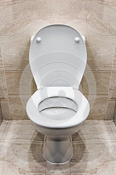 Toilet bowl white with accessories