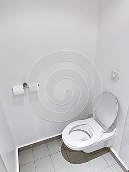 Toilet, clean bathroom view