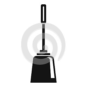 Toilet clean brush icon, simple style