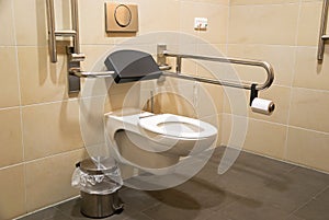 Toilet for disabled people