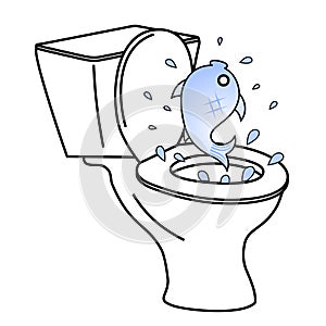 Toilet fish
