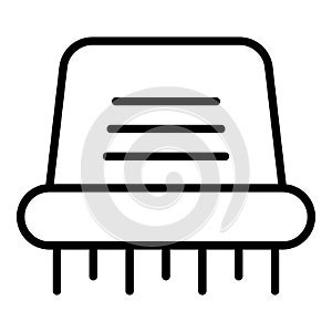 Toilet hand dryer icon outline vector. Air machine