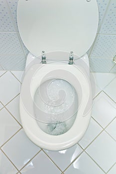 Toilet in a household