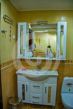 Toilet with a hygienic