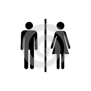 Toilet icon. restrooms icon vector. bathroom sign. wc, lavatory