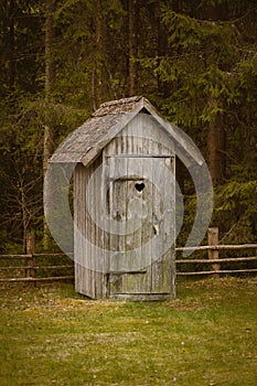 Toilet near the forest