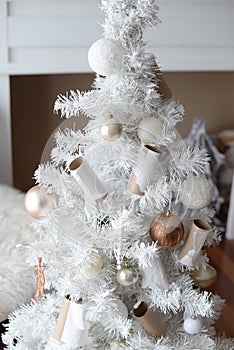 Toilet paper christmas tree 2020 with ornaments