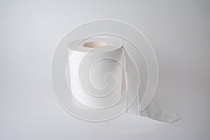 Toilet paper isolated over a white background